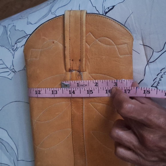 70's Frye Banana Leather Black Label Campus Tall Boots Size 5.5 8559 Rare - Picture 14 of 16